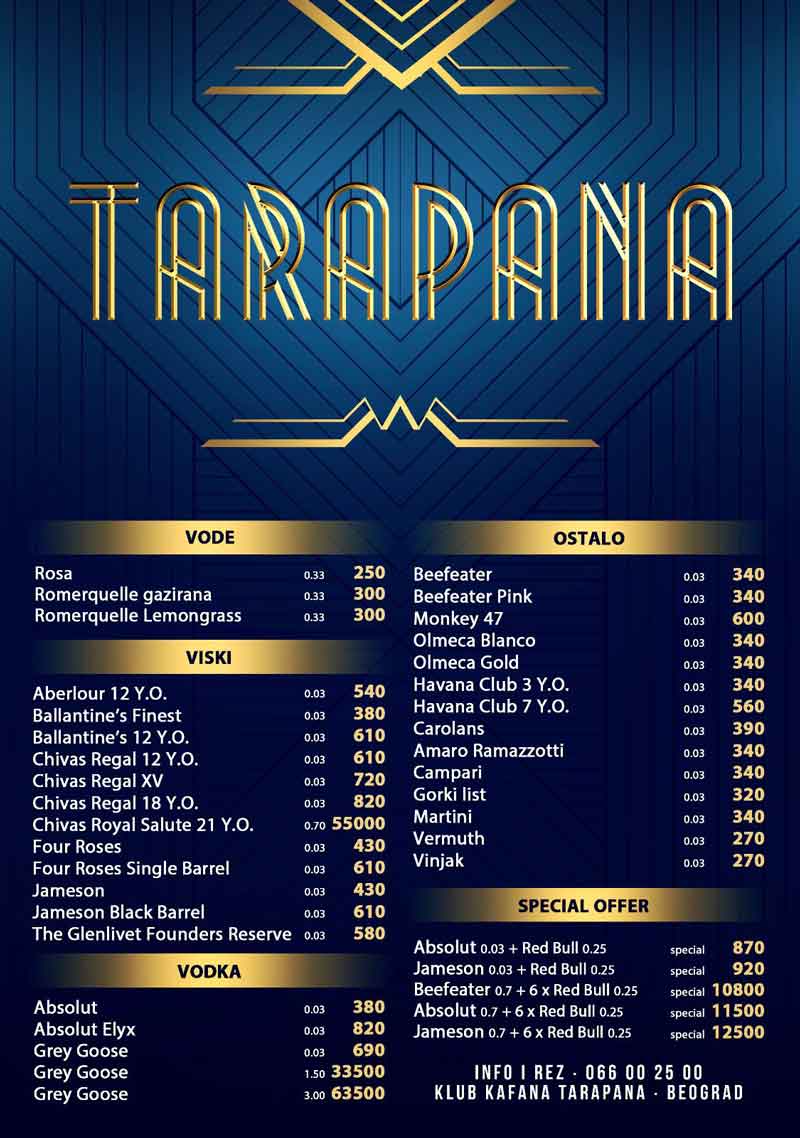 kafana Tarapana