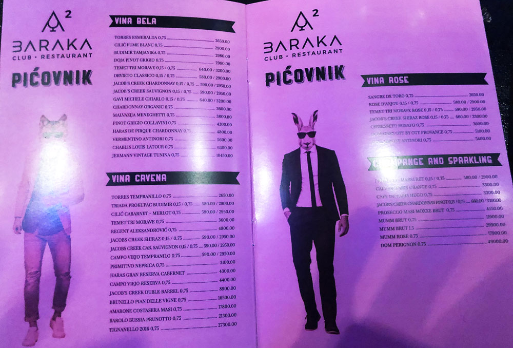 baraka cenovnik
