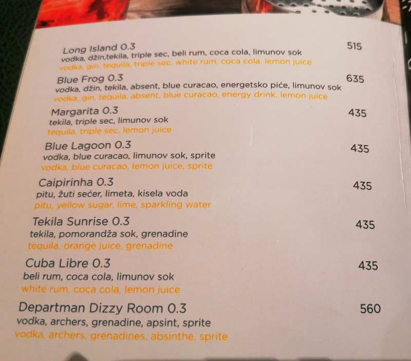 Departman-bar-cenovnik
