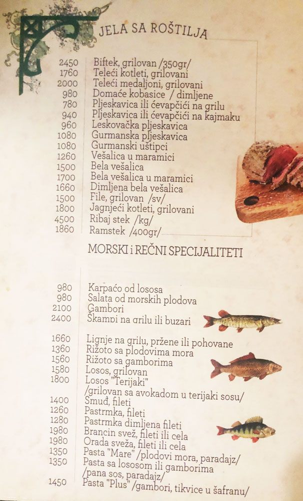 Restoran Frans Cenovnik