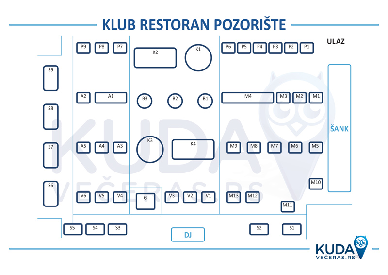 klub pozoriste mapa