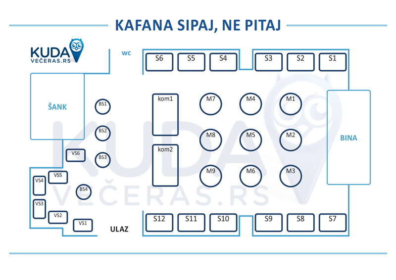 mapa sedenja sipaj ne pitaj