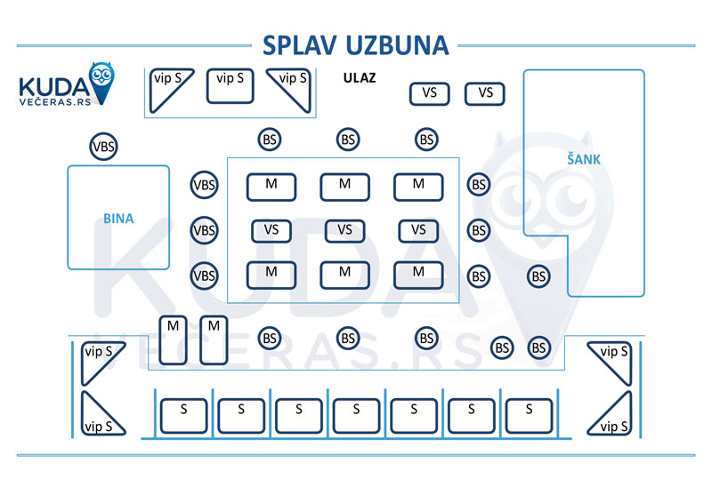 splav kafana uzbuna mapa