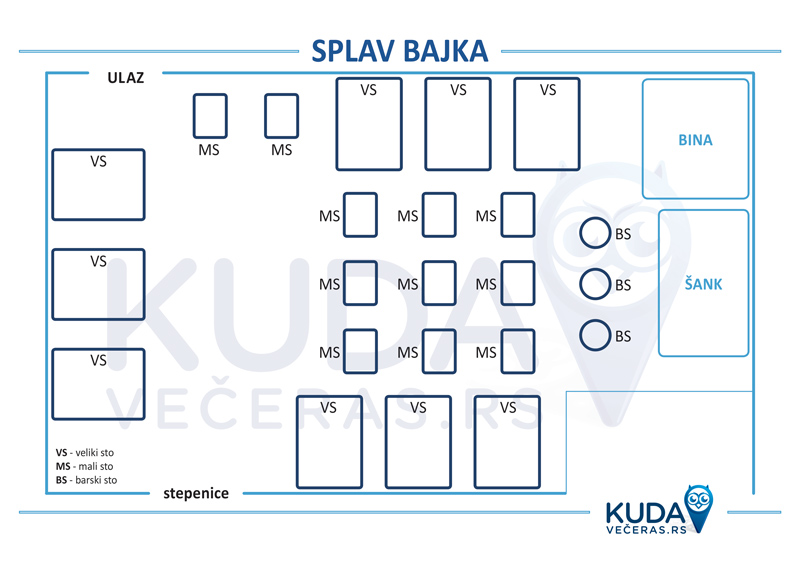 splav bajka mapa prostora