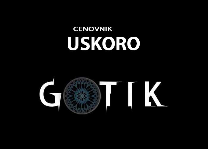 klub gotik cenovnik