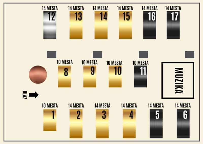 restoran kosuta nova godina mapa sedenja