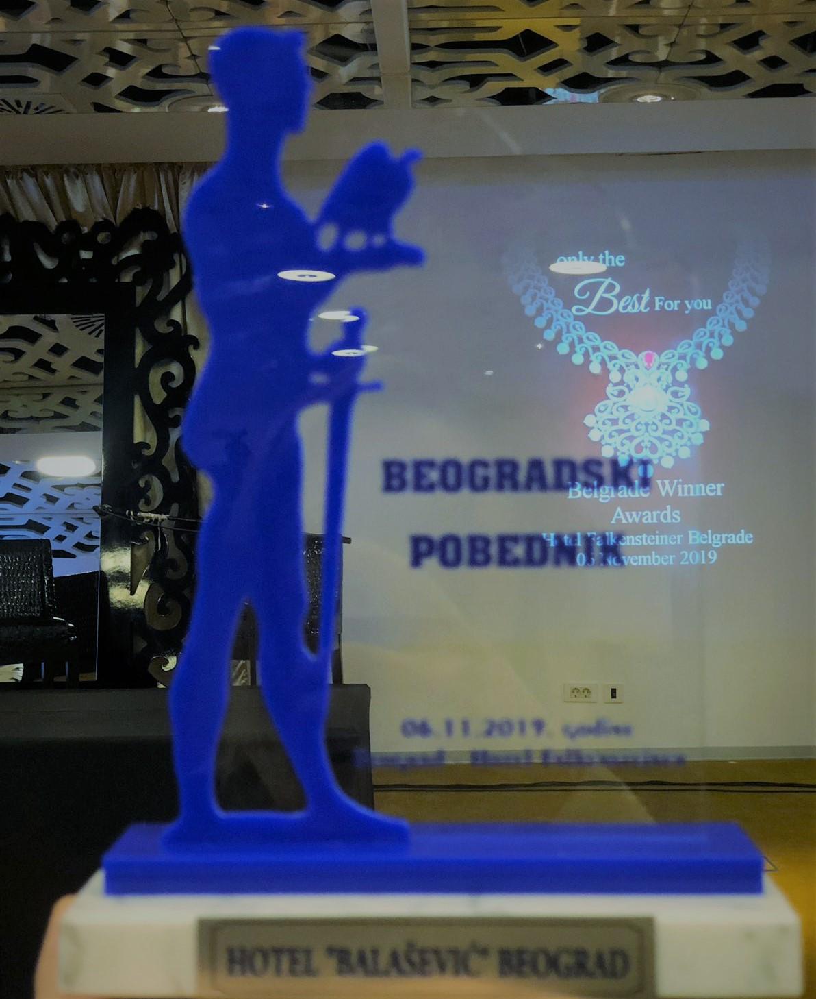 Dodeljena nagrada  BEOGRADSKI POBEDNIK 2019. godine
