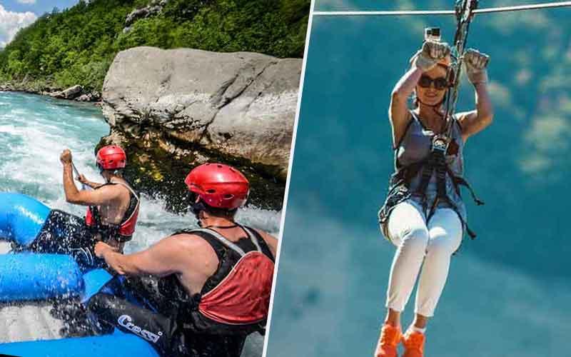 Savršen provod: rafting Tarom i zip line