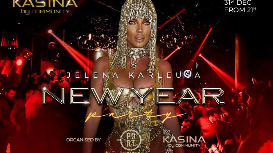 Spektakl za doček Nove godine u klubu Kasina, nastupa Jelena Karleuša