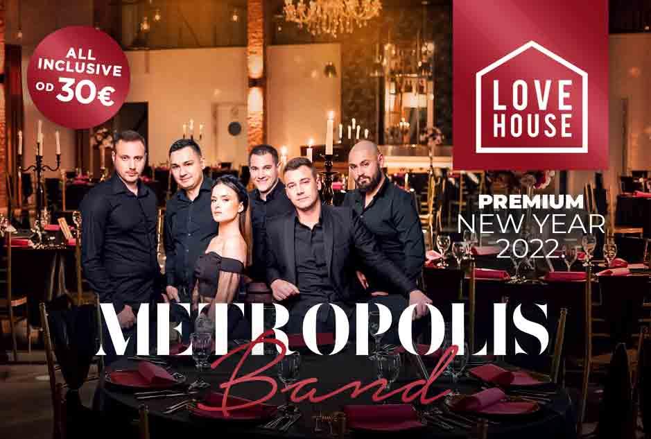 Novogodišnji provod uz Metropolis bend u event centru Love House