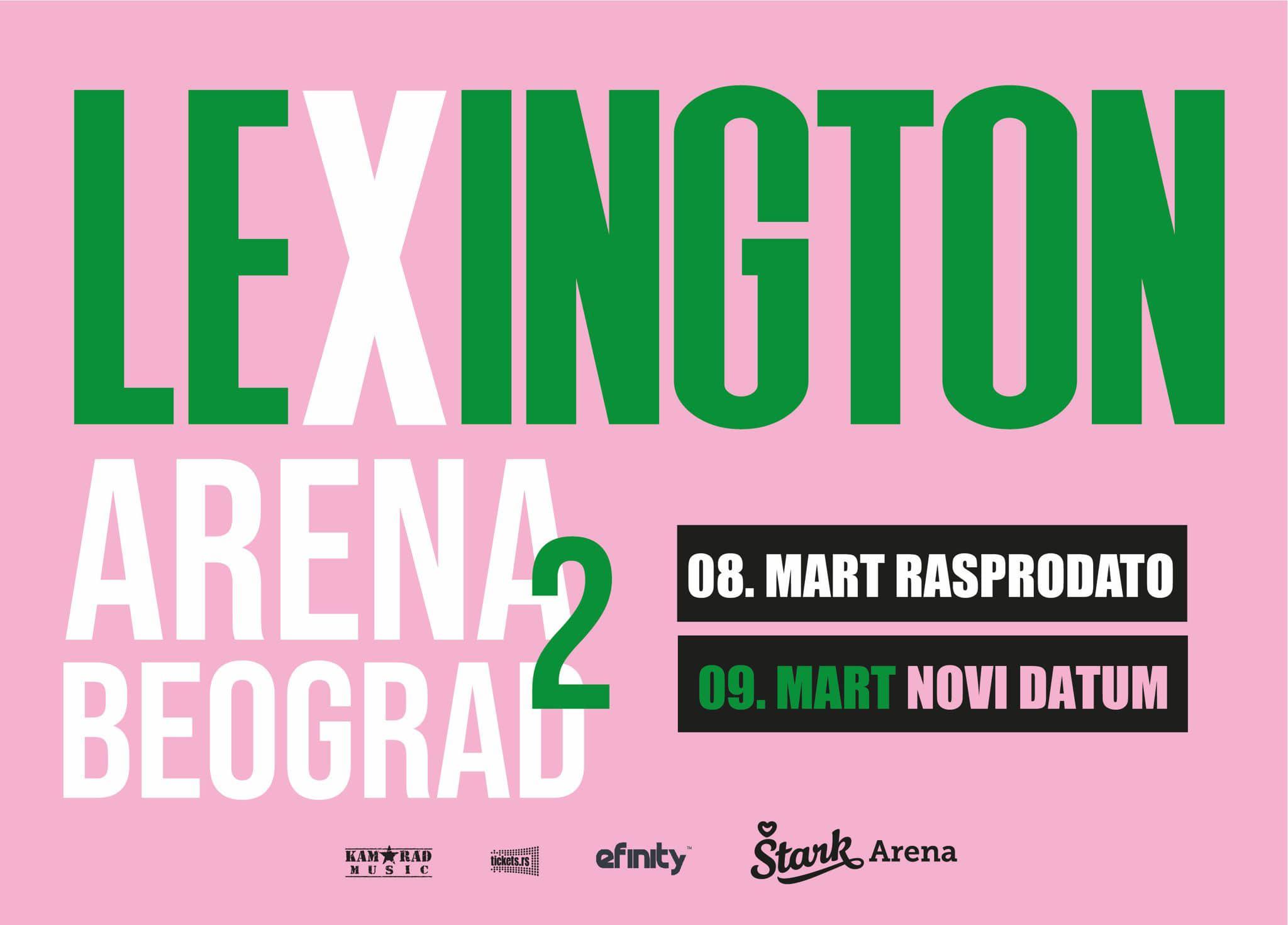 I drugi koncert Lexington benda u martu u areni!
