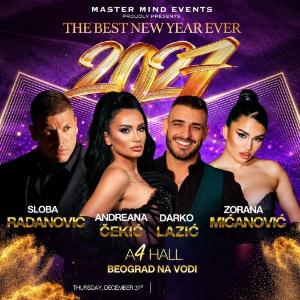 A4 Beograd na vodi Nova godina 2027 – Sloba, Darko, Andreana i Zorana - četiri velika imena za premijerni doček Kuda Veceras