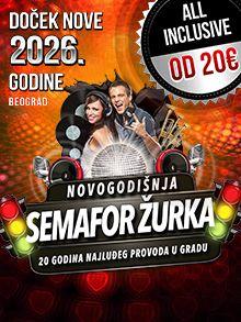 Semafor Žurka doček Nove godine