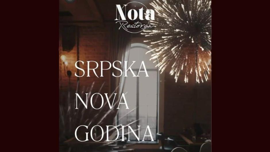Hotel restoran Nota srpska Nova godina 2025
