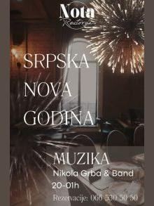  Hotel restoran Nota srpska Nova godina Kuda Veceras